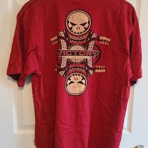 Red Victory Motorcycle Graphic T